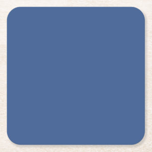 Pantone-kleur van het jaar 2020 Classic Blue 19-40 Vierkante Kartonnen Onderzetter