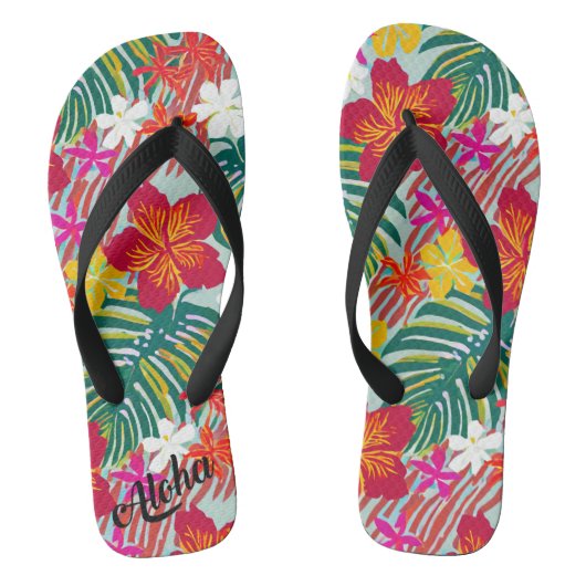 Pantoufles d'impression Aloha - tongs (Semelle)