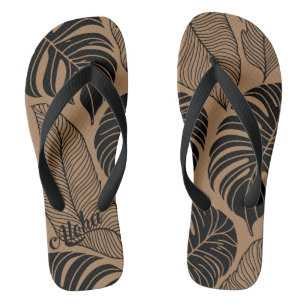 Pantoufles d'impression Aloha - tongs