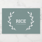 Pantry Labels • Green • Water- Resistant Stickers (Étiquettes simples)