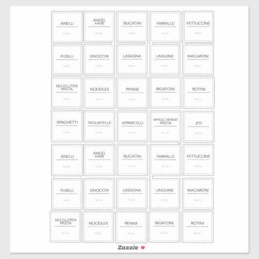Pantry Labels Stickers (Vel)