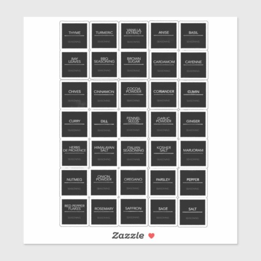 Pantry Labels Stickers (Vel)