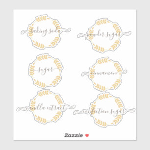 Pantry Organisatie Bakken Canister Jar Sticker