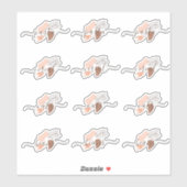 Pantry Organisatie Organische Vormen Script Stick Sticker (Vel)