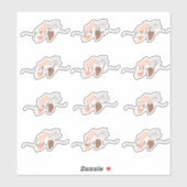 Pantry Organisation Organische Vormen Script Stick Sticker (Vel)