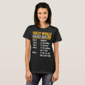 Pantry Worker Per Uur Tarief Food Service Worker T-shirt (Voorkant volledig)