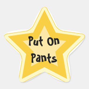 Pants - Sarcastic Gold Star Awards Ster Sticker