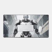 Pantser Cyborg Graphic Novel Mecha Gamer Bureaumat (Keyboard & Muis)