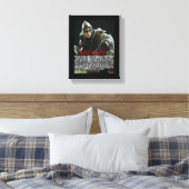 Pantser van GOD Schrift Canvas Afdruk (Insitu (Slaapkamer))