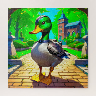 PantserEend in een Weelderig Park Legpuzzel
