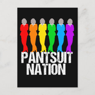 Pantsuit nation Rainbow Women Briefkaart