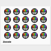 Pantsuit nation Rainbow Women Ronde Sticker (Vel)