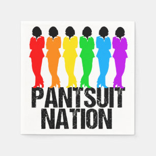 Pantsuit nation Rainbow Women Servetten