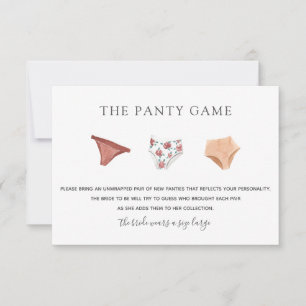 Panty Game Insteekkaart Kaart