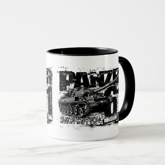 Panzer 61 Ringer Coffee Mug (Devant droit)