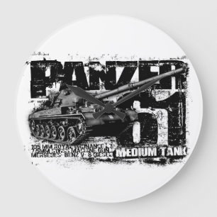 Panzer 61 ronde (grote) wandklok grote klok