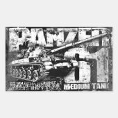 Panzer 61 Stickers Rectangle (Devant)