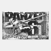 Panzer 61 Stickers Rectangle (Devant)