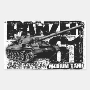 Panzer 61 Stickers voor rechthoek