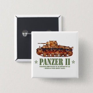 Panzer II A2 Tweede Wereldoorlog Duitse lichte tan Vierkante Button 5,1 Cm
