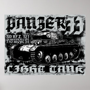 Panzer II Afdrukken Poster