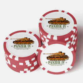 Panzer IV D Tweede Wereldoorlog Duitse Medium Tank Poker Chips