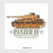 Panzer IV D Tweede Wereldoorlog Duitse Medium Tank Sticker (Vel)