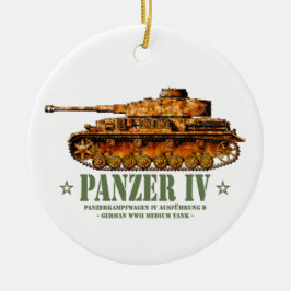 Panzer IV D Tweede Wereldoorlog Duitse Middelzware Keramisch Ornament
