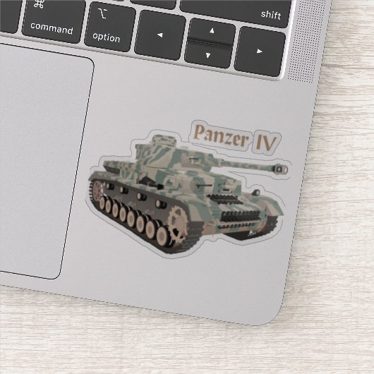 Panzer IV Duitse WW2 Battle Tank Sticker (Detail)