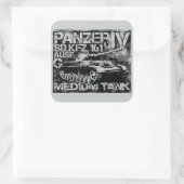 Panzer IV Vierkante Stickers (Tas)