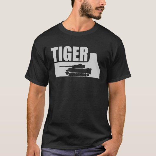 Panzer VI Tijger 1 Duitse WW2 2 T-shirt (Voorkant)