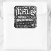 Panzer VIII Maus Vierkante Sticker (Tas)