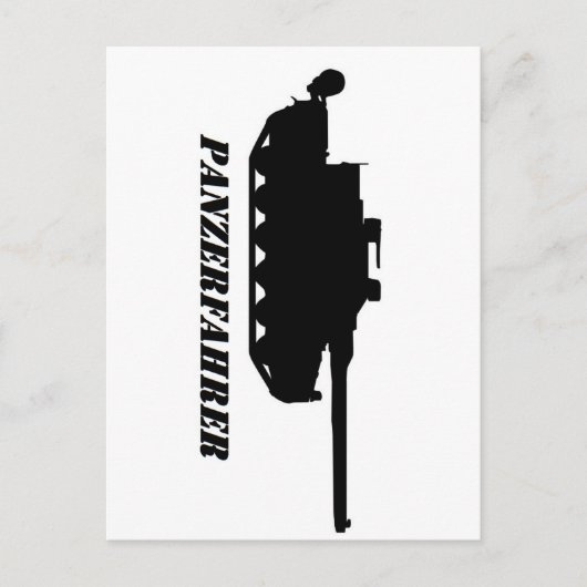 panzerfahrer briefkaart (Voorkant)