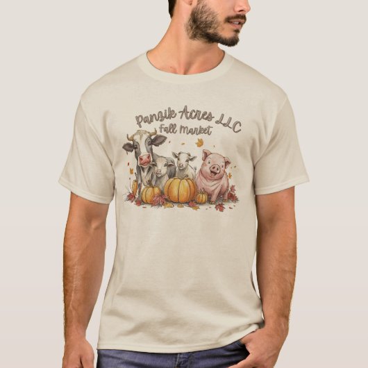 Panzik Acres LLC Herfst Market TShirt 2025 (Voorkant)
