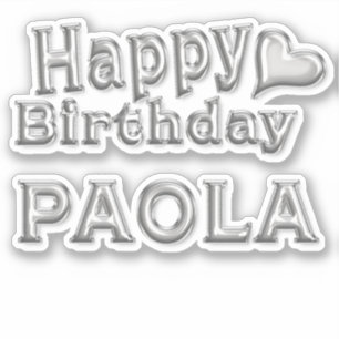 Paola Happy Birthday Autocollants