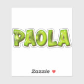 Paola Nom Kiwi Design Autocollants (Feuille)