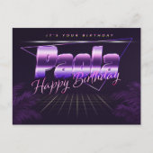Paola Prénom Anniversaire de la carte postale (Devant)