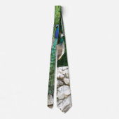 Paon dans une cravate de photo de jardin (Dos)