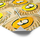 Paon Debout poster Dessin 1 (Coin)