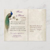 Paon d'or et remous - sauvez la carte postale de (Dos)