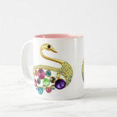 Paon d'or et tasse de bijoux (Devant gauche)