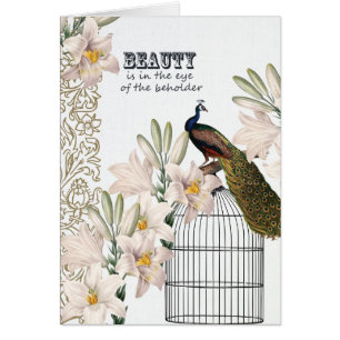 Paon élégant de lis