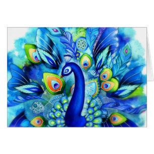 Paon en pleine floraison