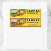 Paonia Abriots Label Art (Tas)