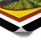 Paonia Abriots Label Art Poster (Hoek)