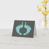 PAONS dans le carte pour notes d'AQUA (Fleur jaune)