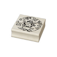 Paony flower mof silhouette, kunststempel