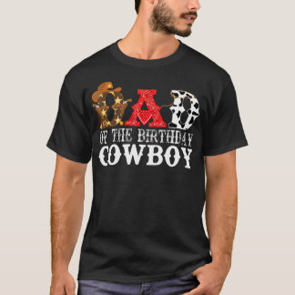 Pap 1e Eerste Verjaardag Cowboy Western Rodeo Part T-shirt