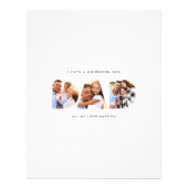 Pap 3 foto moderne typografie vaders cadeau foto afdruk (Voorkant)