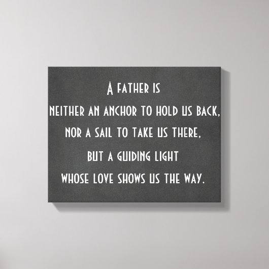 Pap Anchor Quote Canvas Afdruk (Voorkant)